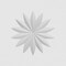 Ekena Millwork Standard Sedgwick Flower Rosette With Square Edge, 4"W x 4"H x 1"P ROSP040X040X100SDG09 - alternate 2